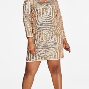 GEO SEQUIN PATTERN DRESS. Never worn